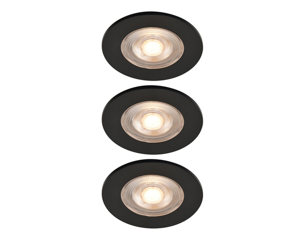 3 spots Led 250lm IP20 noir "Elbias" - Cooke and Lewis - Brico Dépôt