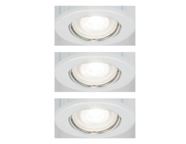 3 spots encastrables GU10 345lm 4000k blanc "Odelis" - Cooke and Lewis - Brico Dépôt