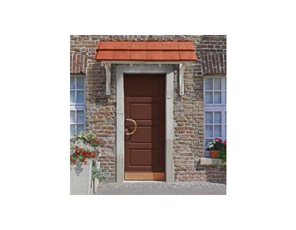 Marquise en bois- L. 139 cm mitre RC001 - GEOM - Brico Dépôt