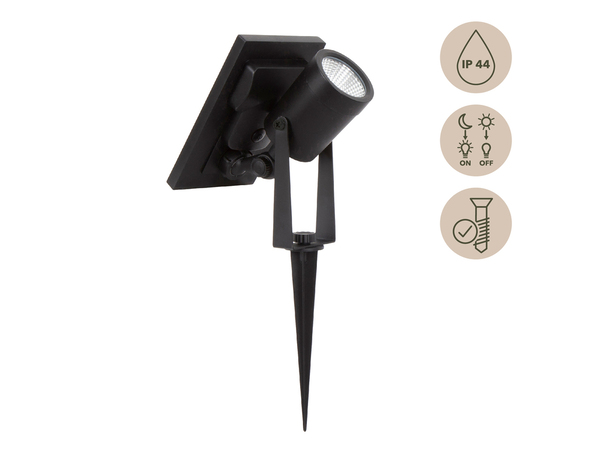 Spot solaire Led noir - Marque BLOOMA - Brico Dépôt