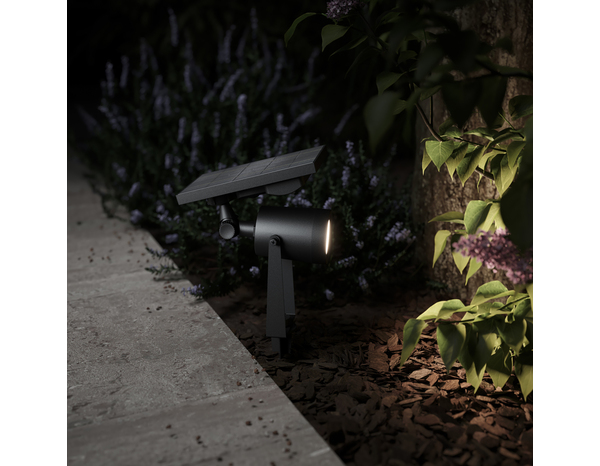 Spot solaire Led noir - Marque BLOOMA - Brico Dépôt