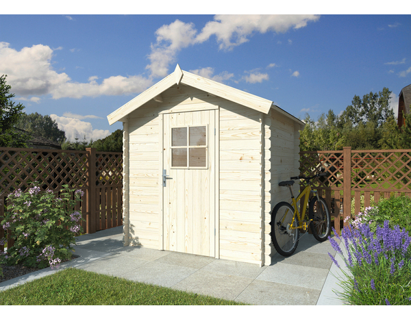 Abris bois L. 218 x P. 191 x H. 218 cm - Marque BLOOMA - Brico Dépôt