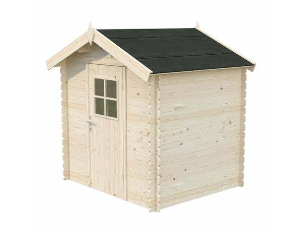 Abris bois L. 218 x P. 191 x H. 218 cm - Marque BLOOMA - Brico Dépôt