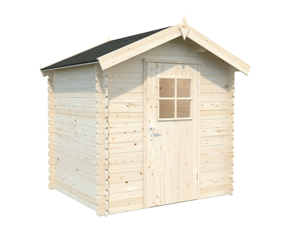 Abris bois L. 218 x P. 191 x H. 218 cm - Marque BLOOMA - Brico Dépôt