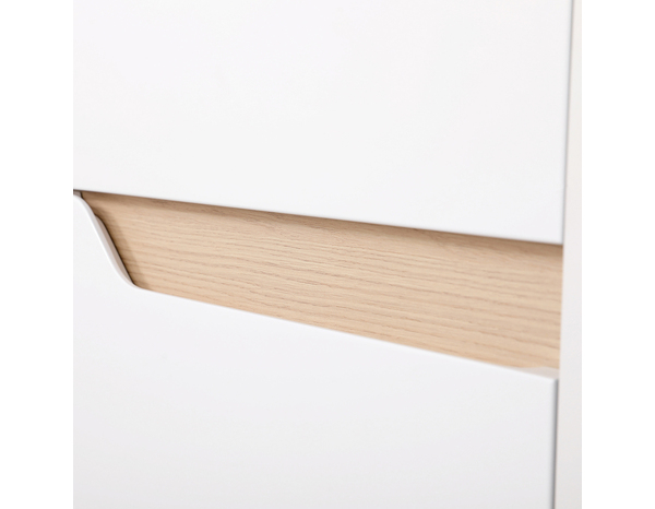 Ensemble meuble + vasque + miroir “Tolima” blanc – l. 80 X P. 45cm - Brico Dépôt