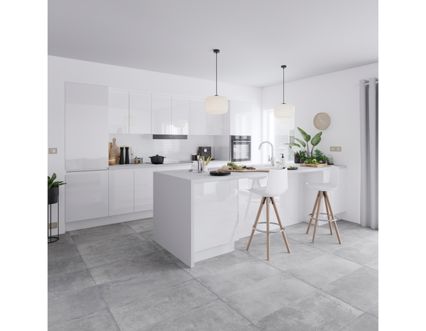 Façade 1 porte L30xH72 Glorian blanc - Cooke and Lewis - Brico Dépôt