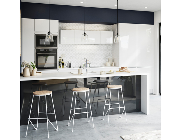 Façade 1 porte L30xH72 Glorian blanc - Cooke and Lewis - Brico Dépôt