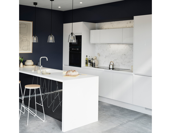 Façade 1 porte L30xH72 Glorian blanc - Cooke and Lewis - Brico Dépôt