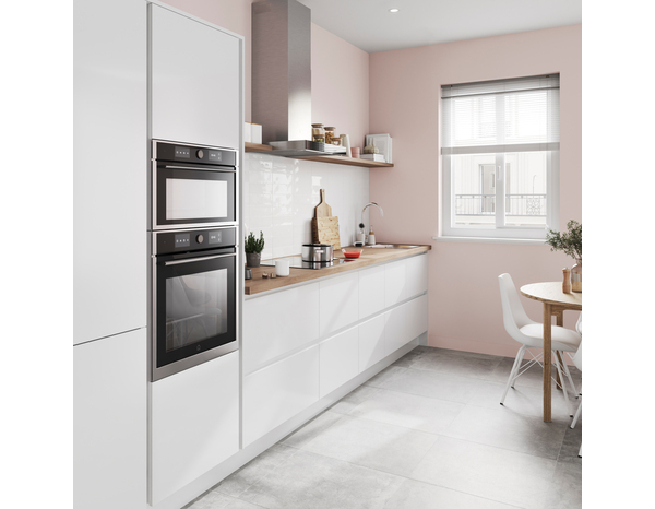 Façade 1 porte "Dorice" blanc brillant L30xH81 - Cooke and Lewis - Brico Dépôt