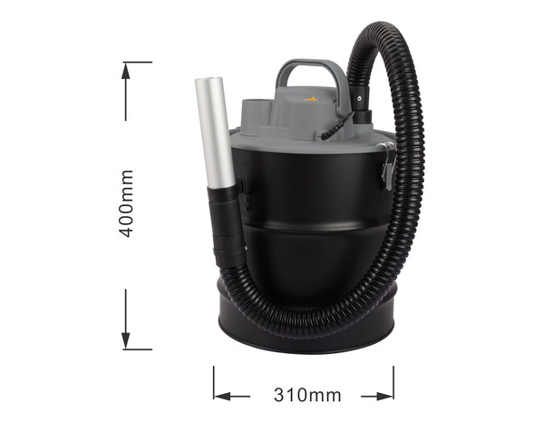 Vide cendre inox  800 W capacité 20l avec tuyau métallique 1 mètre - Titan - Brico Dépôt