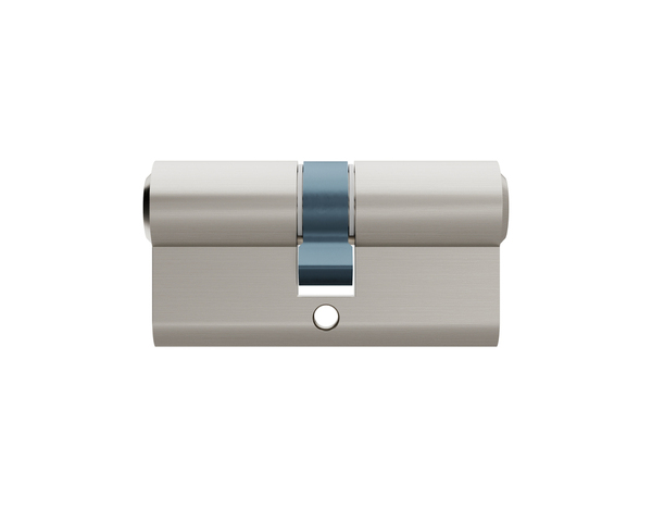 Serrure cylindre 6 goupilles satin nickel 30 X 30 mm - Brico Dépôt