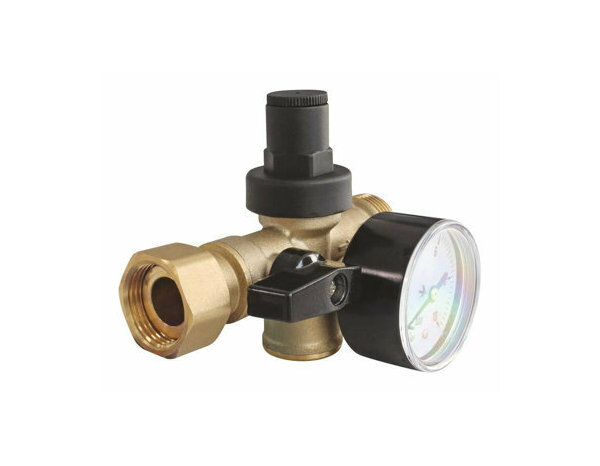 Bloc Réducteur 3 en 1 M3/4 avec Manomètre - Somatherm - Brico Dépôt