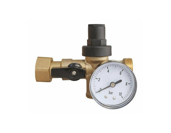 Bloc Réducteur 3 en 1 M3/4 avec Manomètre - Somatherm - Brico Dépôt