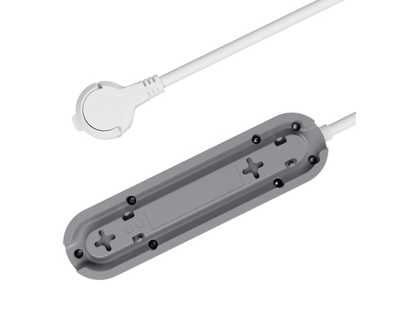 Bloc 3 prises 3 m gris et blanc - Brico Dépôt