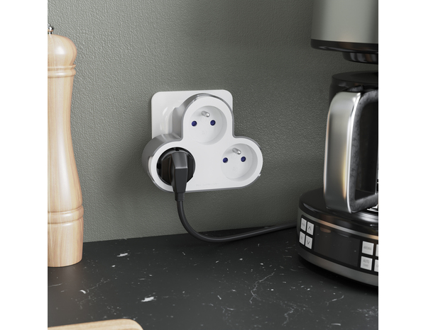 Triplite 3x16A blanc et gris - Brico Dépôt