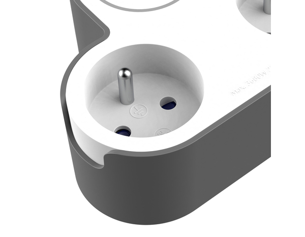 Triplite 2x16A + USB C / USB A blanc et gris - Brico Dépôt