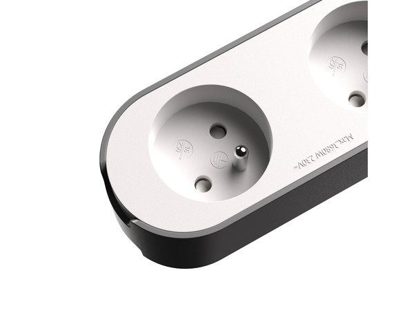 Bloc 6 prises 3 m gris et blanc - Brico Dépôt