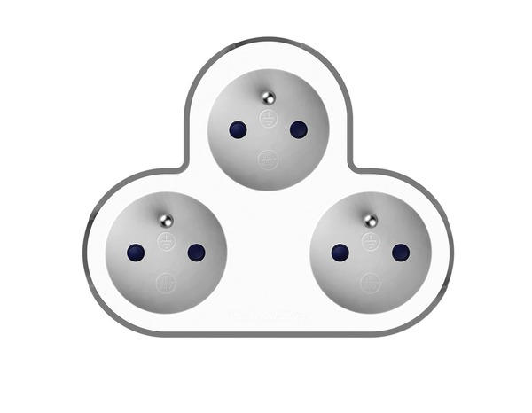 Triplite 3x16A blanc et gris - Brico Dépôt