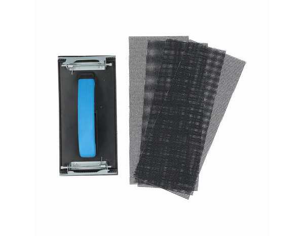 Kit ponçage plâtre cale 93 x 230 et 4 garnitures - Grain 220 - Norton - Brico Dépôt
