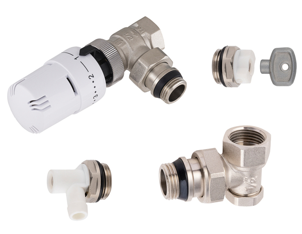 Kit thermostatique radiateur nickelé 15x21 mm (1/2) - Noyon & Thiebault - Brico Dépôt