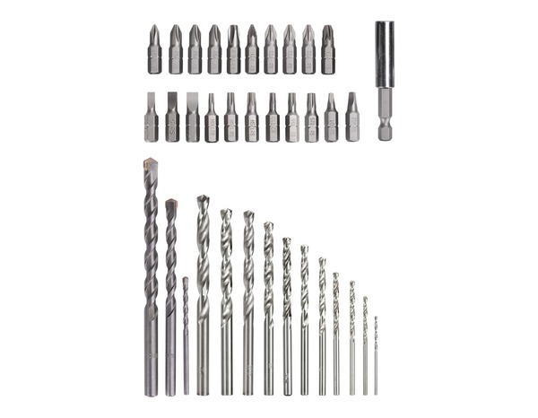 Coffret d'embouts métal et maçonnerie pour perceuse et tournevis - 36 Pièces - Titan - Brico Dépôt