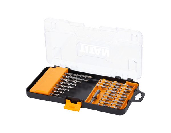 Coffret d'embouts métal et maçonnerie pour perceuse et tournevis - 36 Pièces - Titan - Brico Dépôt