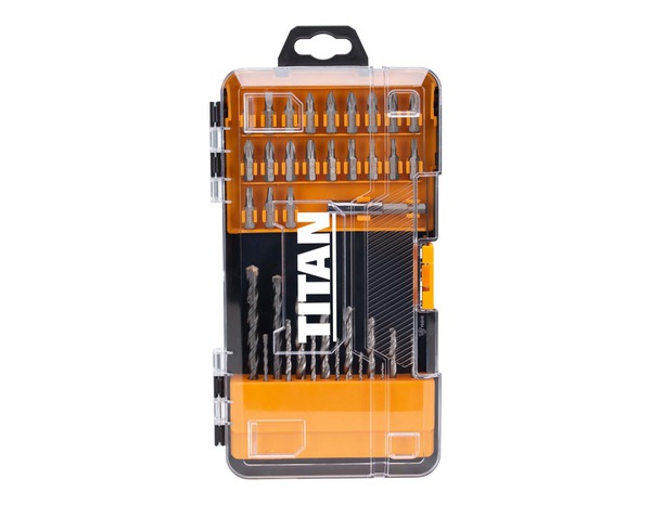 Coffret d'embouts métal et maçonnerie pour perceuse et tournevis - 36 Pièces - Titan - Brico Dépôt