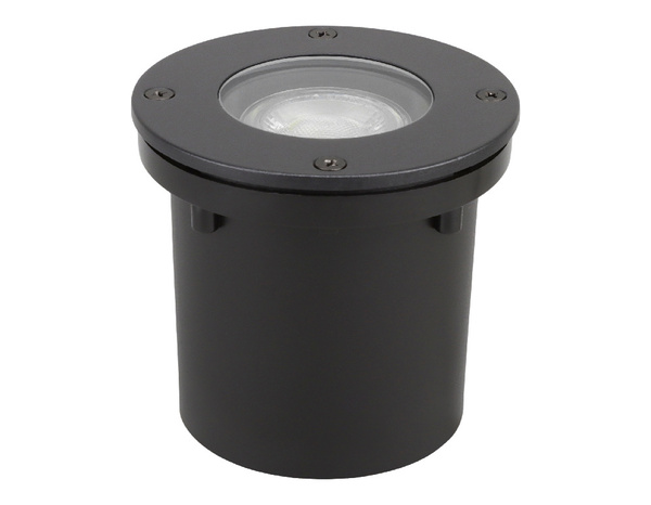 Spot exterieur rond GU10 noir "Carpina" - Marque BLOOMA - Brico Dépôt