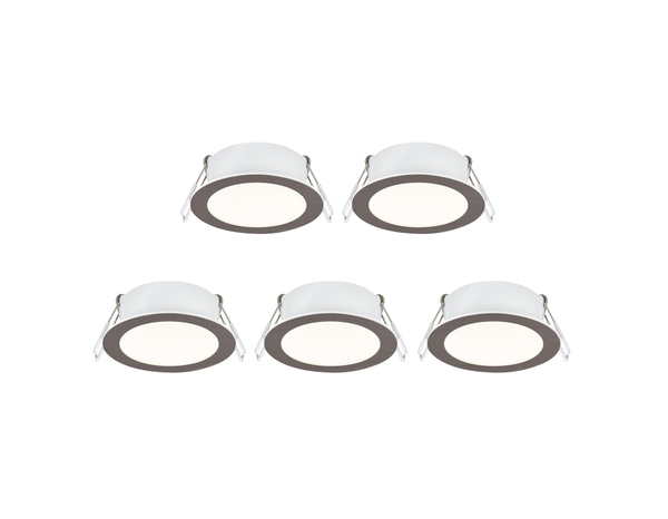 Lot 5 spots encastrable nickel  slim 85 mm - Brico Dépôt