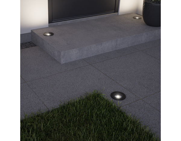 Spot exterieur rond GU10 noir "Carpina" - Marque BLOOMA - Brico Dépôt