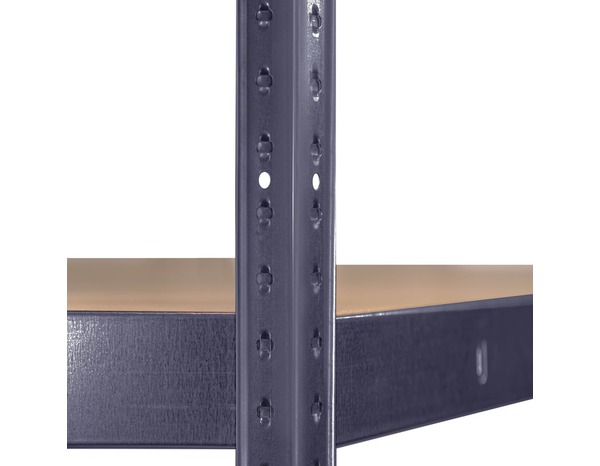 Étagère d'angle bois et métal charge totale maxi 500 kg - H. 179 x L. 70 x P. 40 cm - Cooke and Lewis - Brico Dépôt