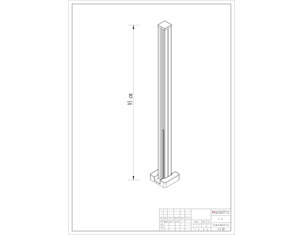 Poteau Neva acier H. 95 cm - Brico Dépôt