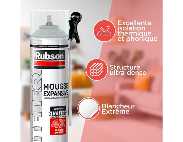 Mousse expansive thermique et phonique - 750 ml - Rubson - Brico Dépôt