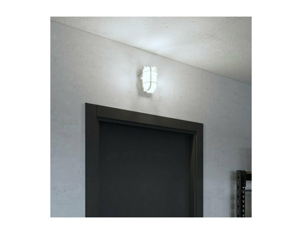 Hublot en applique murale blanc 60 W E27 "Jaline" - Brico Dépôt