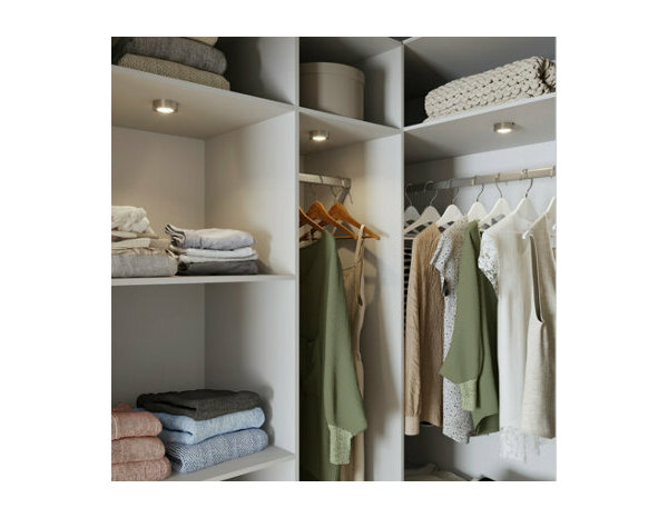 3 lampes led ronde 9 W 4000 K argenté "Narcille" - Cooke and Lewis - Brico Dépôt