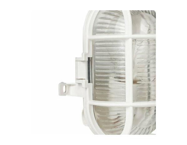 Hublot en applique murale blanc 60 W E27 "Jaline" - Brico Dépôt