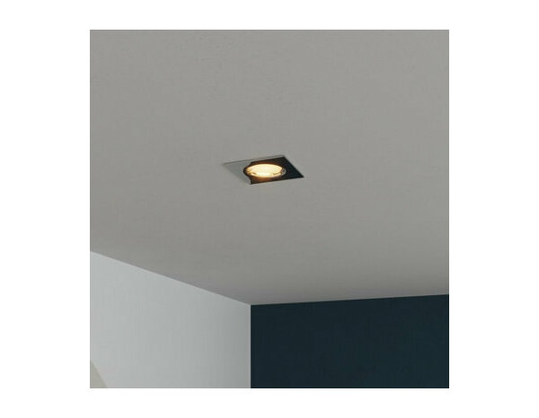 Anneau spot à encastrer GU10 diam. 8,5 cm argenté "Abelar" - Cooke and Lewis - Brico Dépôt