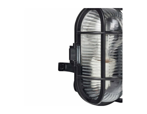 Hublot en applique murale noir 60 W E27 "Jaline" - Brico Dépôt