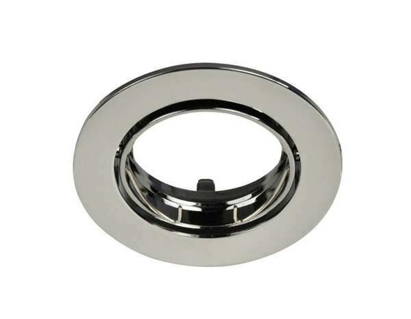 Anneau spot à encastrer GU10 diam. 8,5 cm argenté "Abelar" - Cooke and Lewis - Brico Dépôt