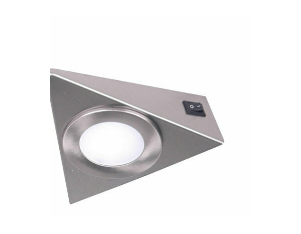 3 lampes led triangle 9 W 4000 K argenté "Narcille" - Cooke and Lewis - Brico Dépôt
