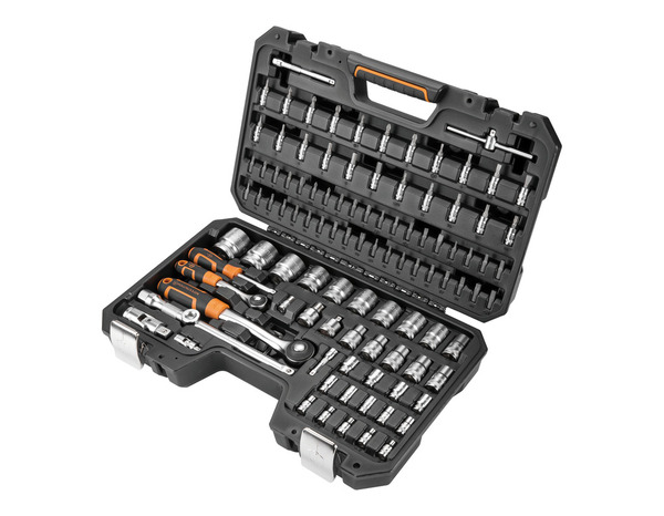 Coffret douilles 1/2" et 1/4" 106 pièces - MAGNUSSON - Brico Dépôt
