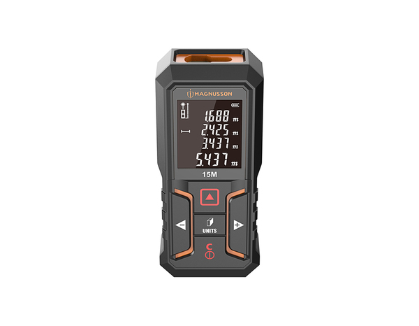 Télémètre laser rechargeable 15 m - MAGNUSSON - Brico Dépôt