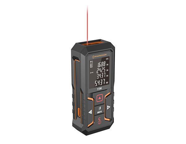 Télémètre laser rechargeable 15 m - MAGNUSSON - Brico Dépôt