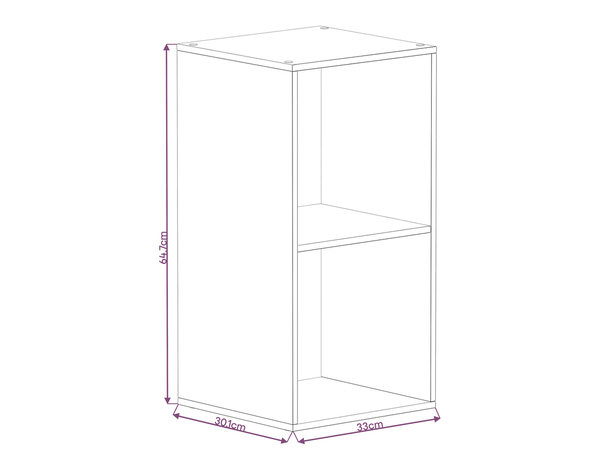 Cube 2 cases blanc "Maxius" - Cooke and Lewis - Brico Dépôt