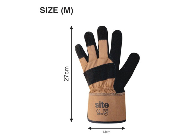 Gants cuir et polyester pour tâches intensives T9 - Brico Dépôt