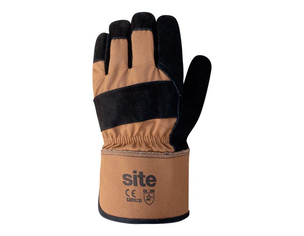 Gants cuir et polyester pour tâches intensives T9 - Brico Dépôt