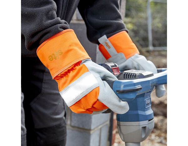 Gants thermique de manutention en cuir et polyester T9 - Brico Dépôt