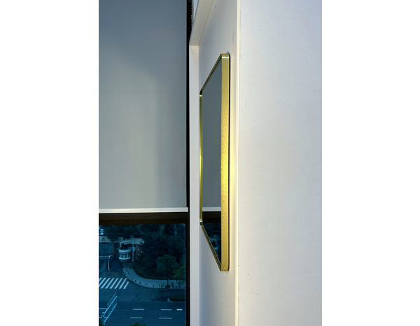 Miroir carré doré - 60 x 60 cm - Brico Dépôt