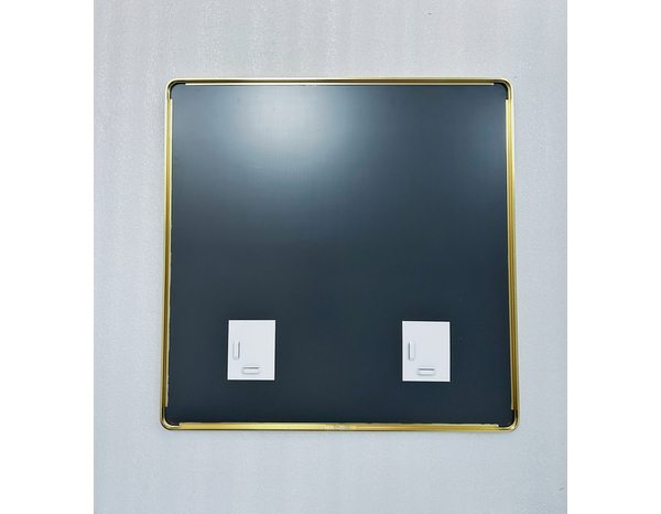 Miroir carré doré - 60 x 60 cm - Brico Dépôt