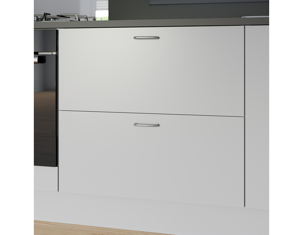 Façade 1 casserolier ou sur-hotte 80cm Adèle gris mat - L. 79.7 x H. 35.6cm - Cooke and Lewis - Brico Dépôt